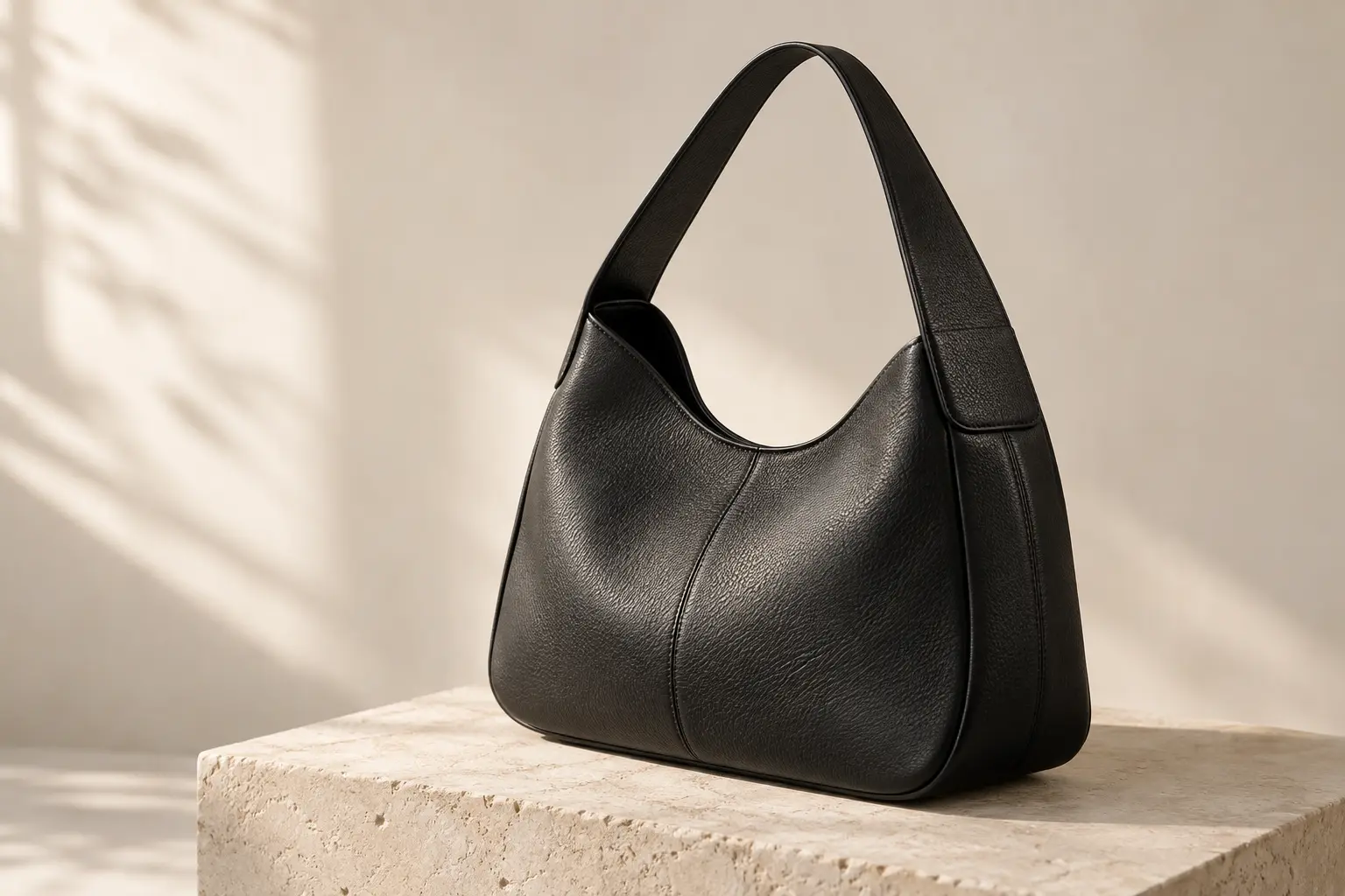 Black leather · Everyday size